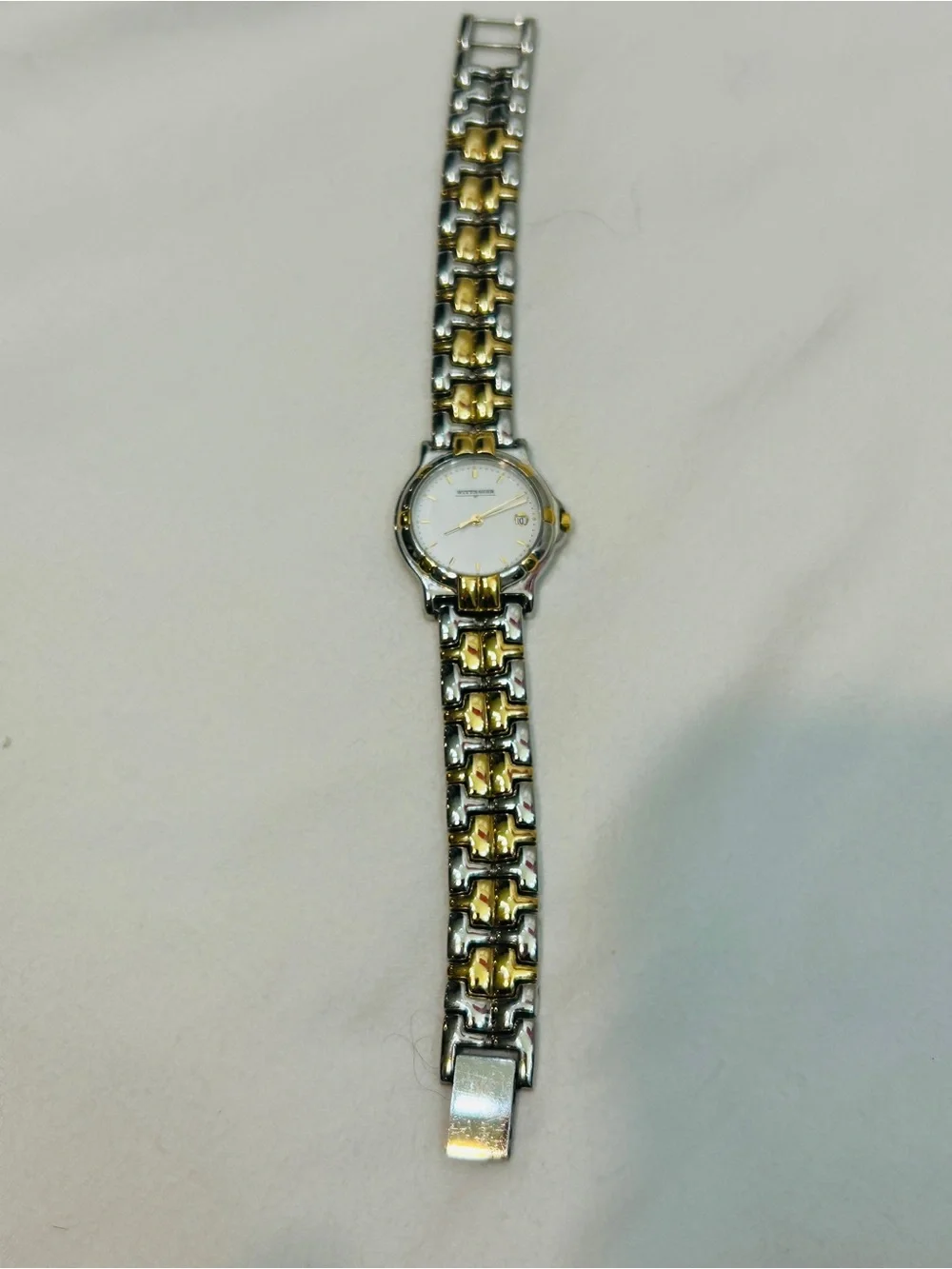 Women's Two-Tone Gold and Silver Bracelet Watch